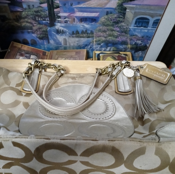 Coach Colette Designer Shoulder Tote Handbag Purse,Excellent Condition👜 - Picture 12 of 15